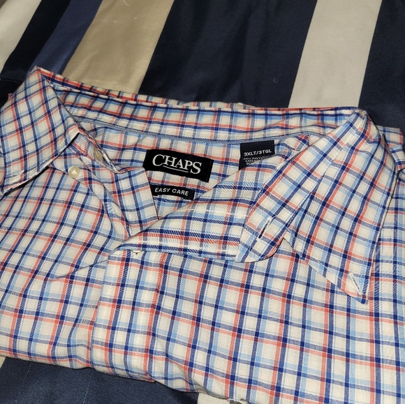Chaps Easy Care Short Sleeve button down- Men’s Big & Tall Size 3XLT - Picture 1 of 6